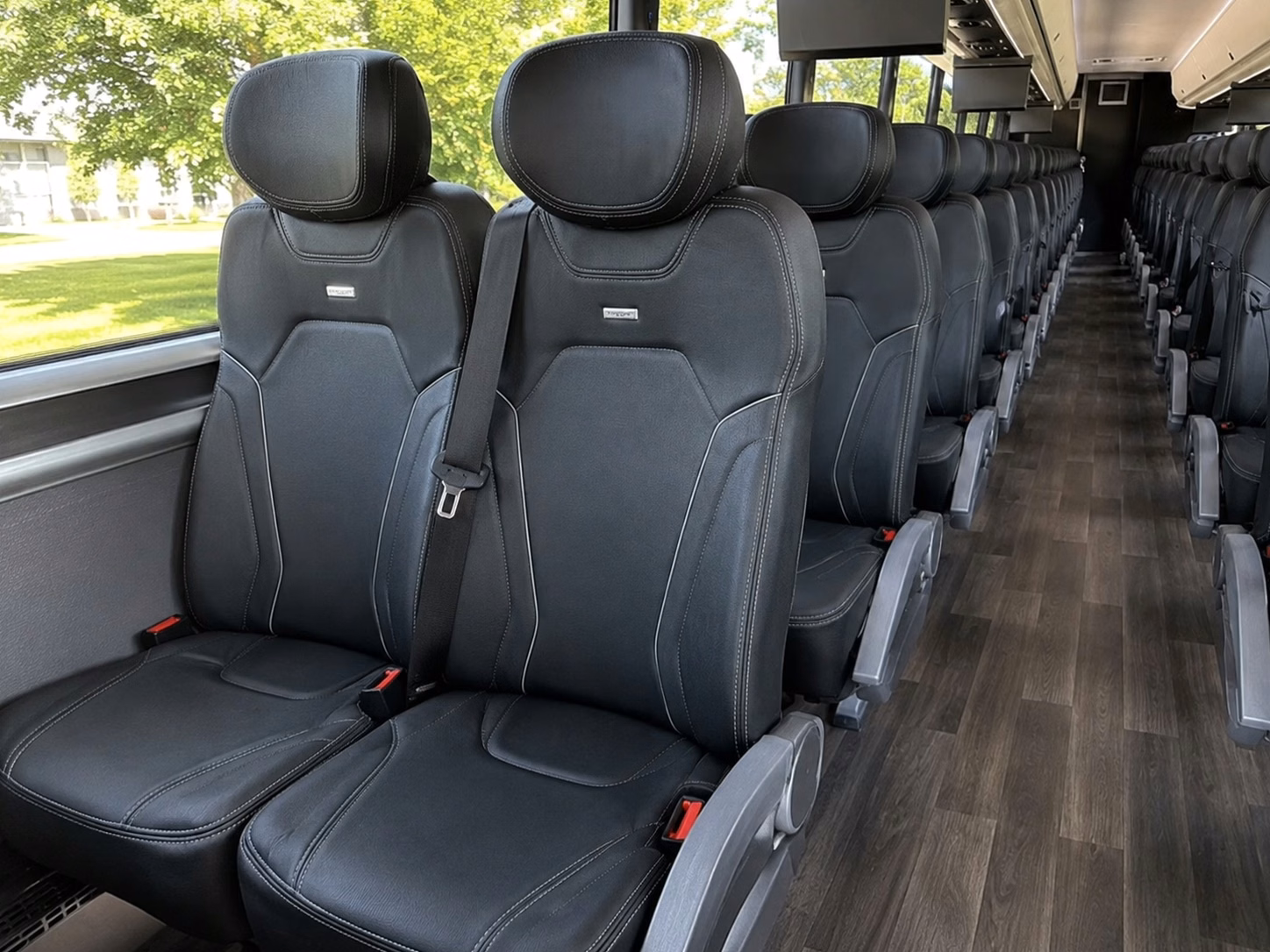 chesapeake charter bus interior