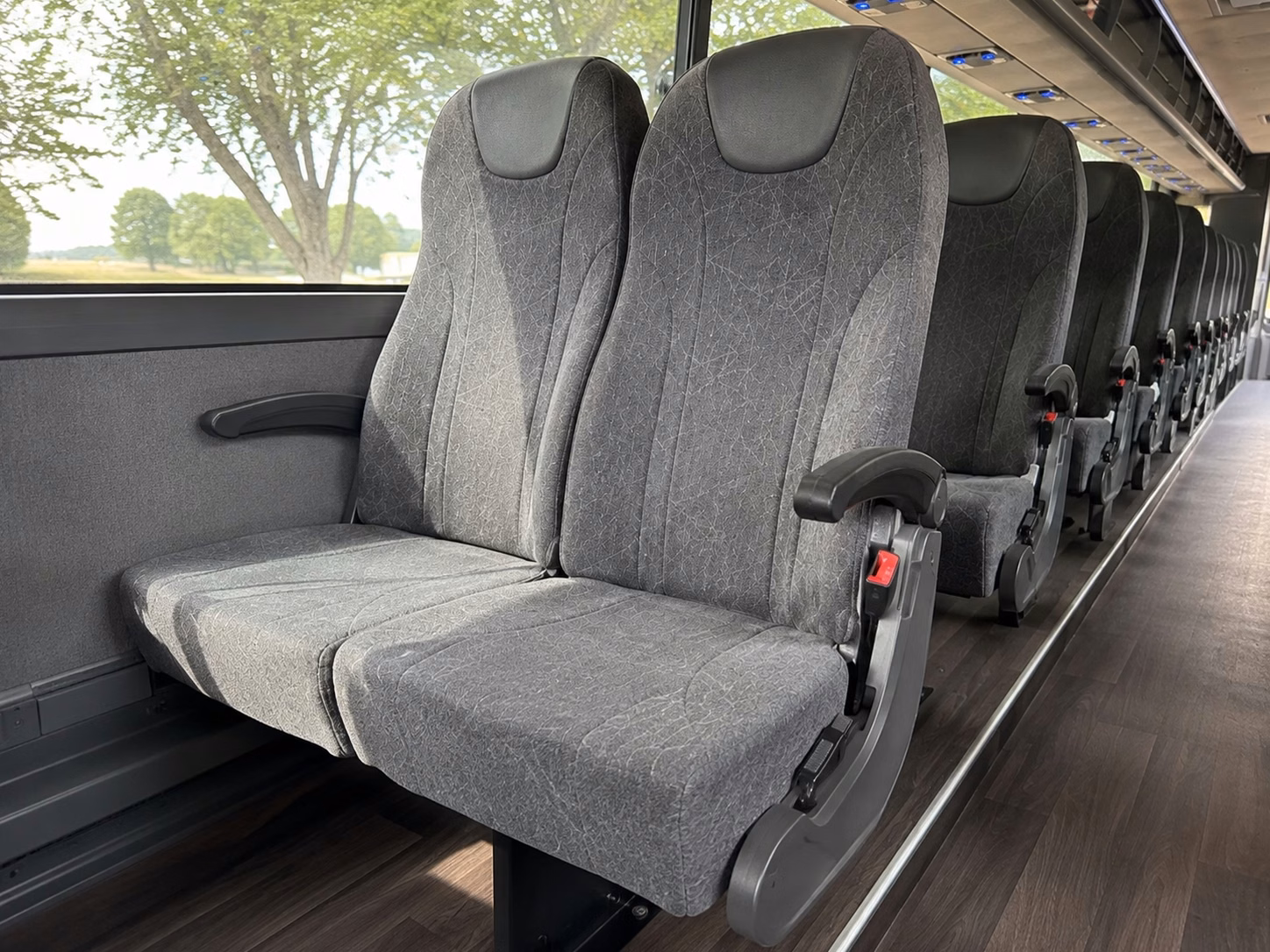 chesapeake charter bus rental interior